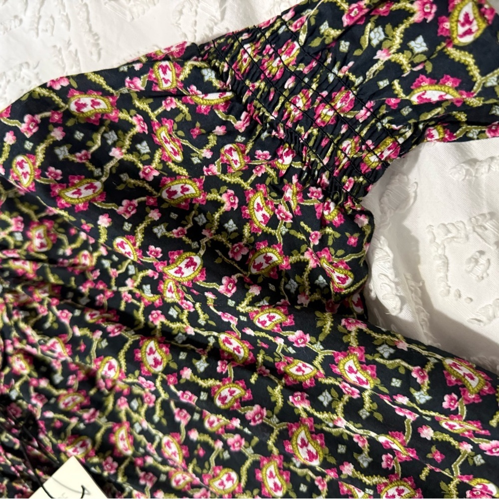 Rachel Zoe Floral Paisley Short Sleeve Top Blouse Size Small NWT - Picture 5 of 5